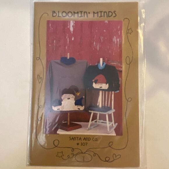 Bloomin Minds 107 Pattern Santa & Co Sweatshirt Applique Christmas Holiday Artsy - Picture 2 of 6